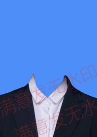 女生证件照西装模板