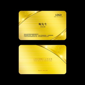 金色名片