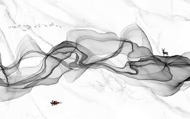 线条爵士白电视背景 TIF分层