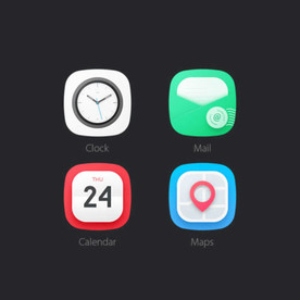 i8-精致app图标邮件时间闹