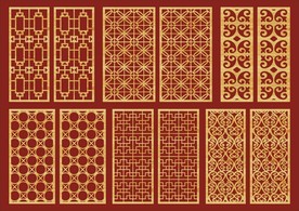 家居隔断 传统隔断 中式花纹