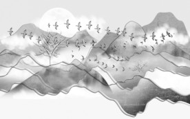 极清背景新山水画 TIF分层