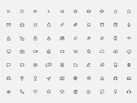 sketch线稿线性图标