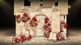 新中式婚礼迎宾区