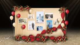 香槟色照片展示区