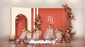 红色泰式迎宾区