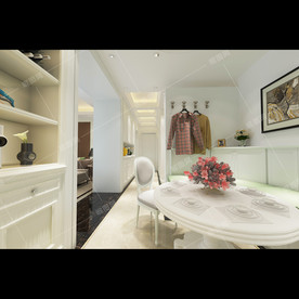 美式风格别墅豪宅装修餐厅效果图