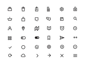 sketch垃圾桶，文件夹，奶