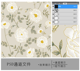 田园花卉通道图片
