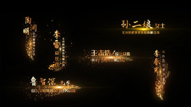 粒子字幕条无插件PR模板