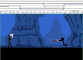 节奏感强的火柴人打斗动画63秒