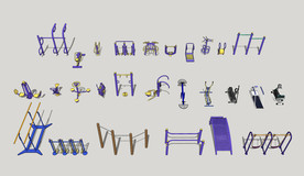 户外健身器材组合