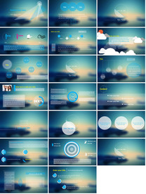 精美动态朦胧IOS风PPT