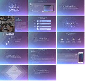 精美动态朦胧IOS风PPT