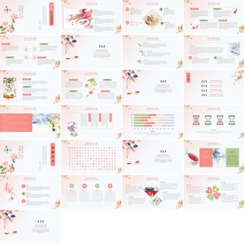 小清新简约毕业设计PPT整套