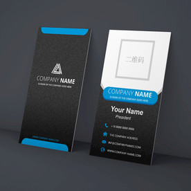 黑色简约商务名片