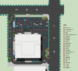 商业广场景观设计平面图