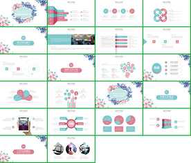 小清新水彩手绘时尚PPT