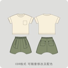 男小童夏装针织套装