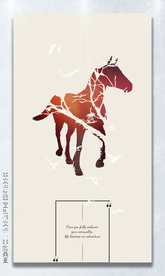 骏马装饰画