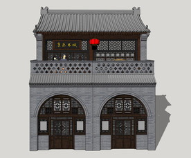 窑洞风格商铺门面