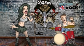 摇滚音乐背景墙