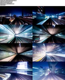 4k东京高铁火车列车穿梭