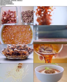 炸酱面制作、美食视频素材、食材