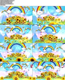 种太阳儿歌舞蹈背景