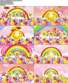 你笑起来真好看】卡通背景舞台歌