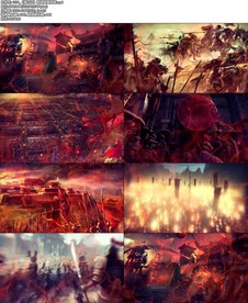 《满江红》朗诵背景视频