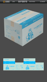 医用酒精消毒液包装平面图