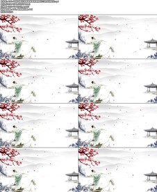 梅花诗朗诵背景洞箫梅花三弄成品