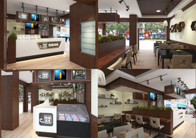 快餐冷饮店效果图含MAX模型1
