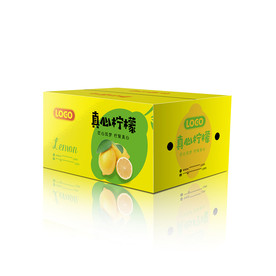 柠檬水果包装箱设计