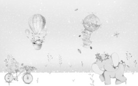 儿童房装饰奢华画 tif分层