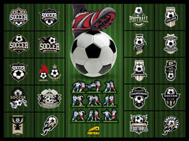 矢量足球运动文化系列