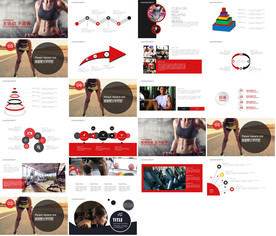 体育运动锻炼健身房宣传PPT