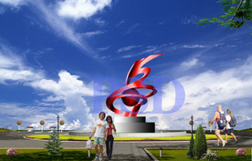 抽象龙 不锈钢雕塑