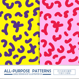 现代几何豹纹时尚图案背景底纹