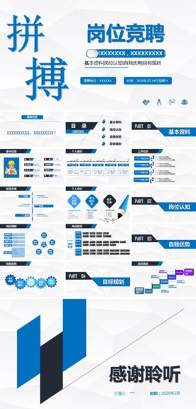 岗位竞聘（简版）3-5分演讲