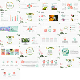 高档春季绿色清新PPT工作汇报