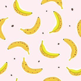 香蕉印花图案