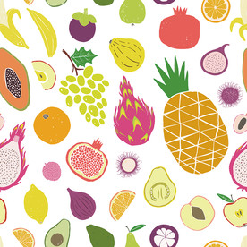 水果印花图案