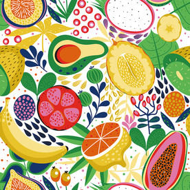 水果印花图案