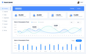 蓝色后台管理界面