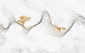 现代简约大理石抽线条背景图.