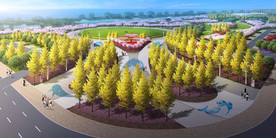 景观效果图公园效果图