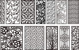 花格 窗花 镂空花纹 屏风 镂