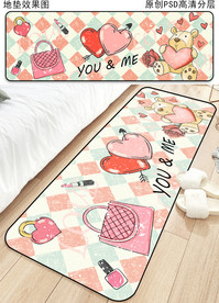 时尚可爱卡通地垫